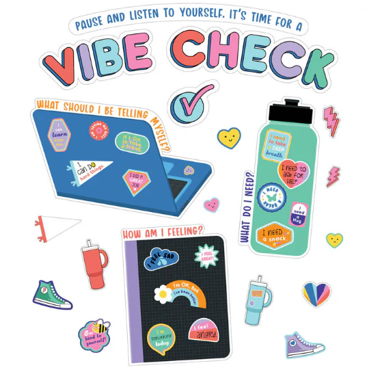 We Stick Together Vibe Check Bulletin Board Set