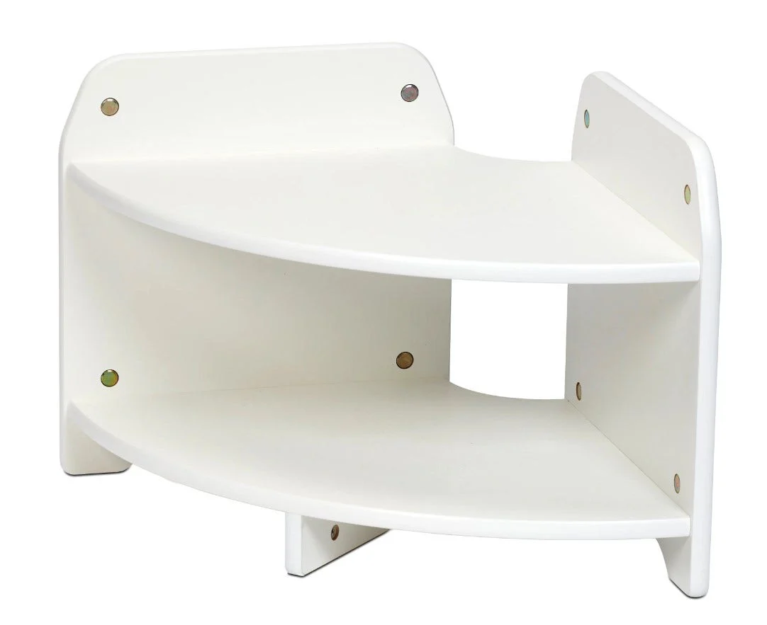 White Low Level 90 Degree Corner Unit