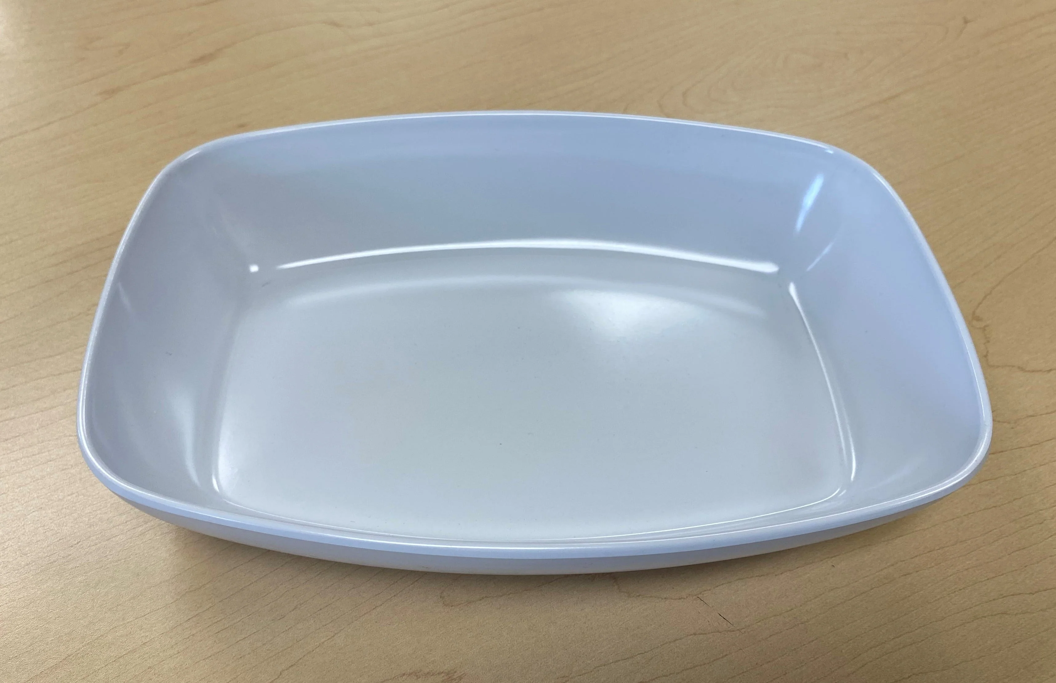 White Rectangular Serving Platter 10.75x7.5in Heavy Duty