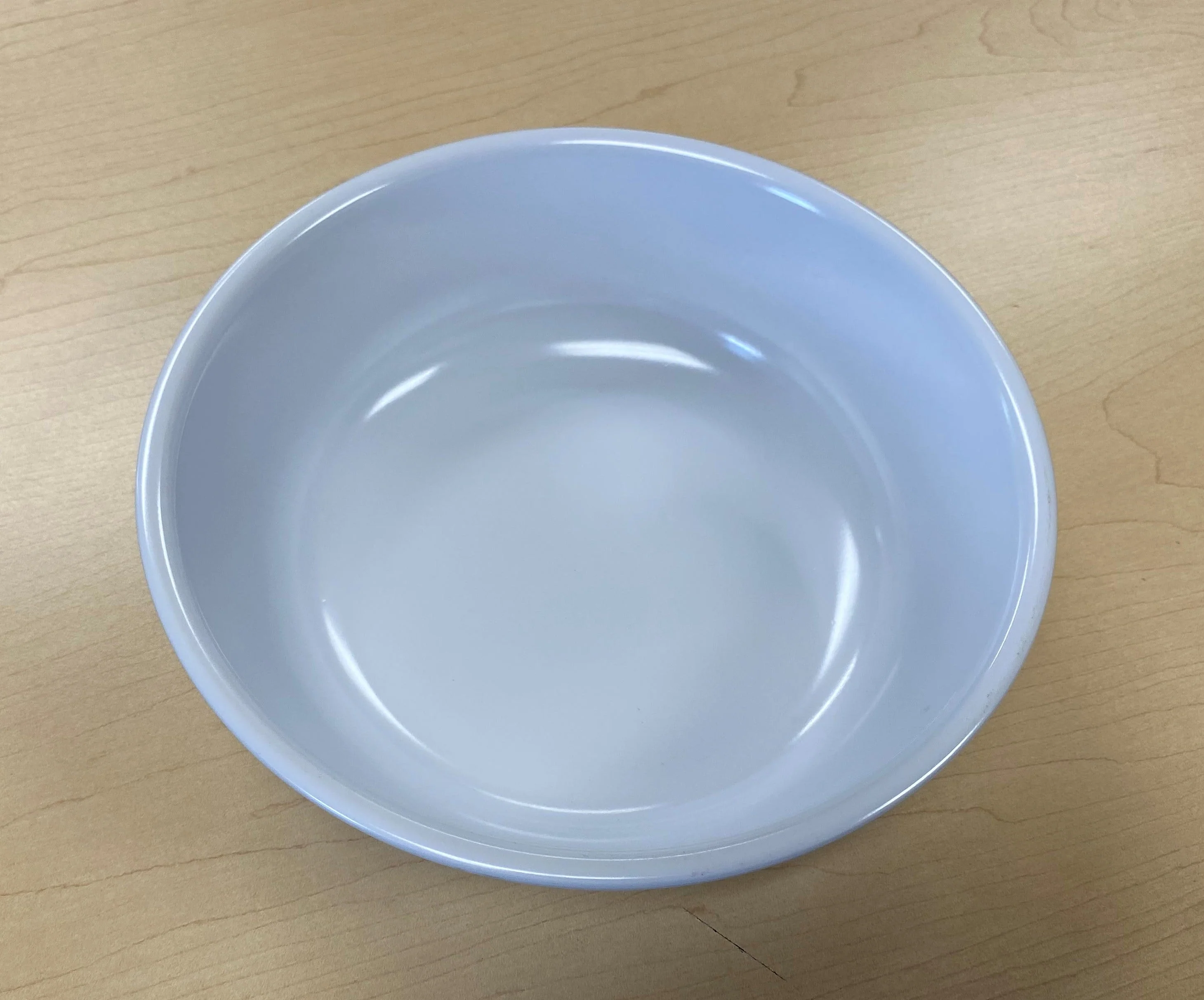 White Round Serving Bowl 1qt Heavy Duty