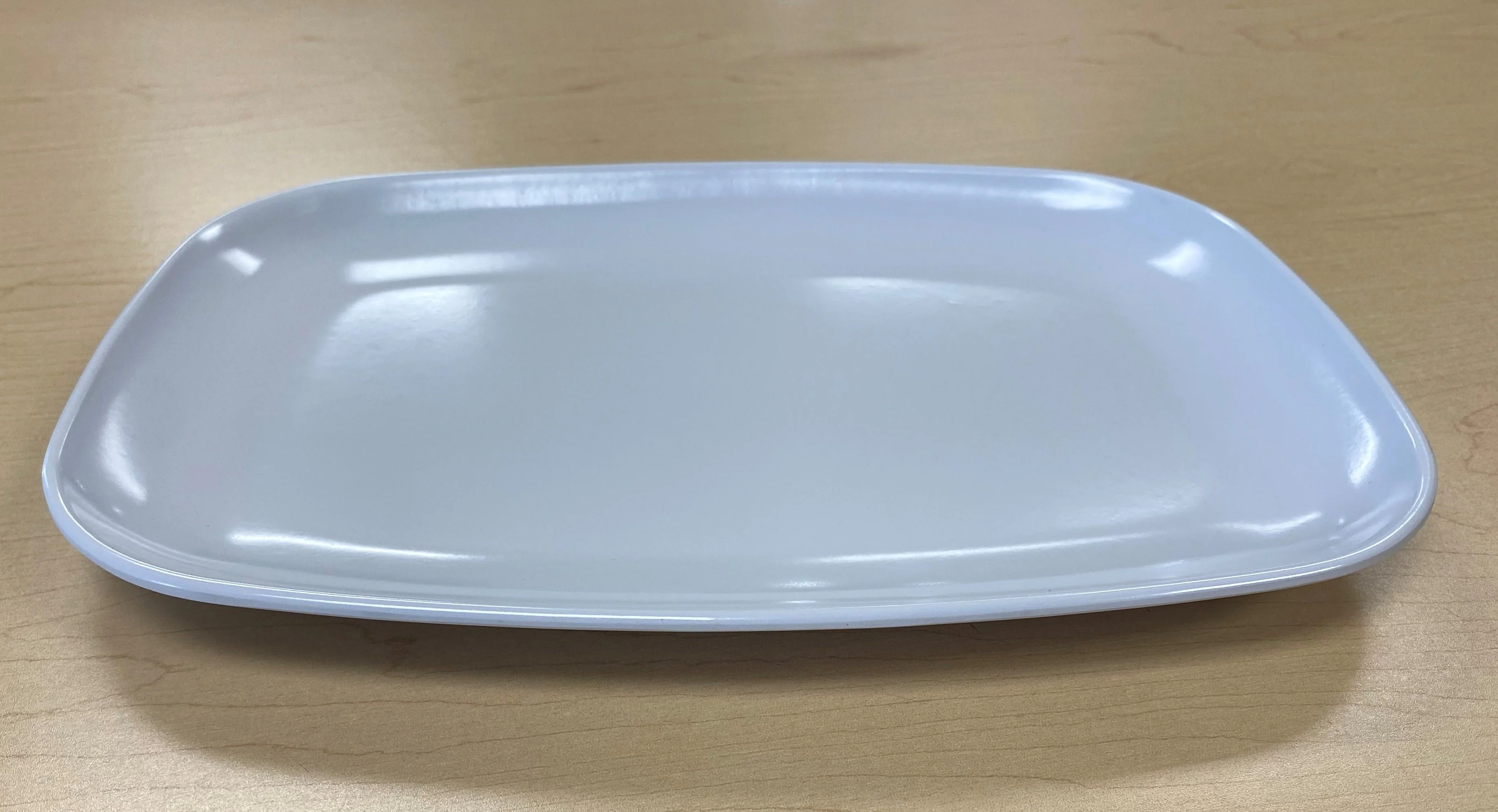 White Serving Platter 13x9in Heavy Duty - Image 2