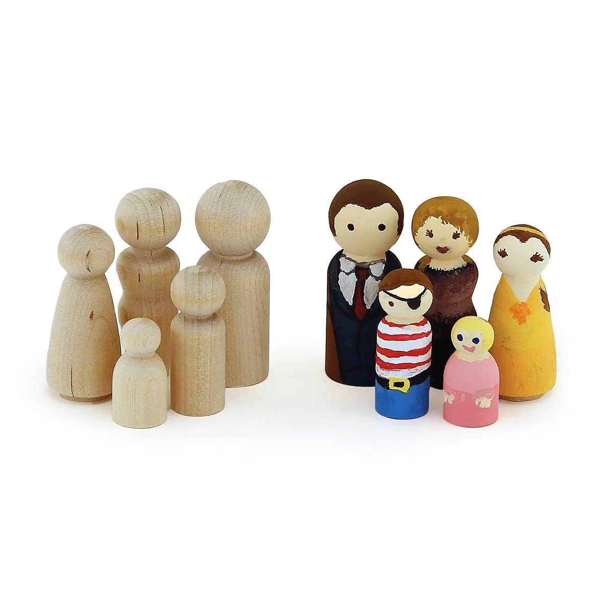Wood People 40 Assorted People - Image 5