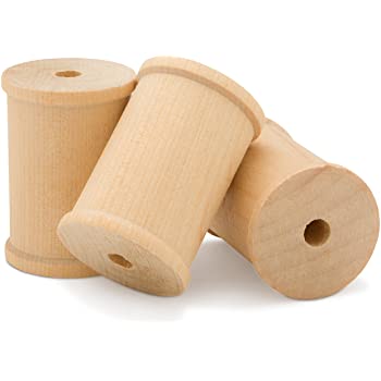 Wood Spools 72 Spools 3/4x1