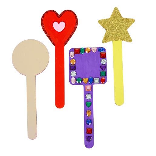 Wood Stick Shapes 20Pc 4 Designs