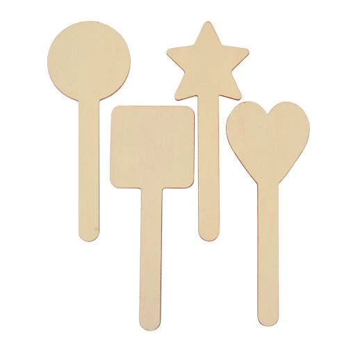 Wood Stick Shapes 20Pc 4 Designs - Image 2