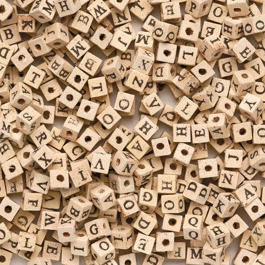 Wooden ABC Beads 600 Pieces