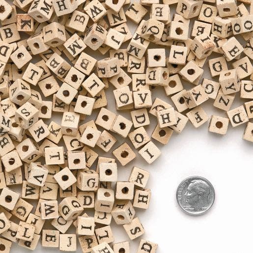 Wooden ABC Beads 600 Pieces - Image 4