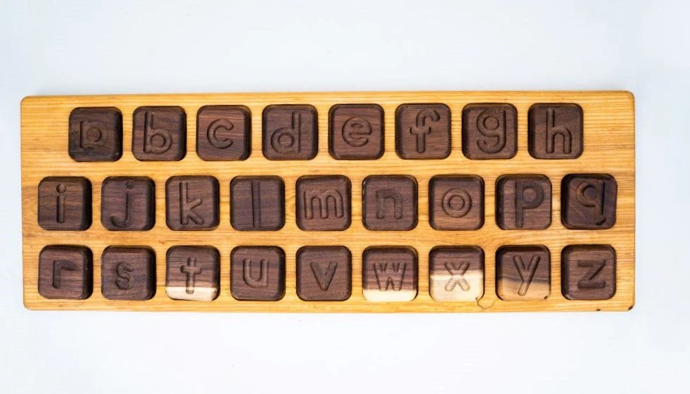 Wooden Alphabet Keyboard by Naturally Inspired Play