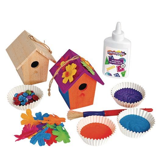 Wooden Birdhouses Set of 6 - Image 3