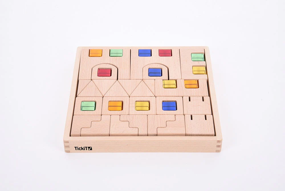 Wooden Building Gem Blocks 40 pc - Image 5