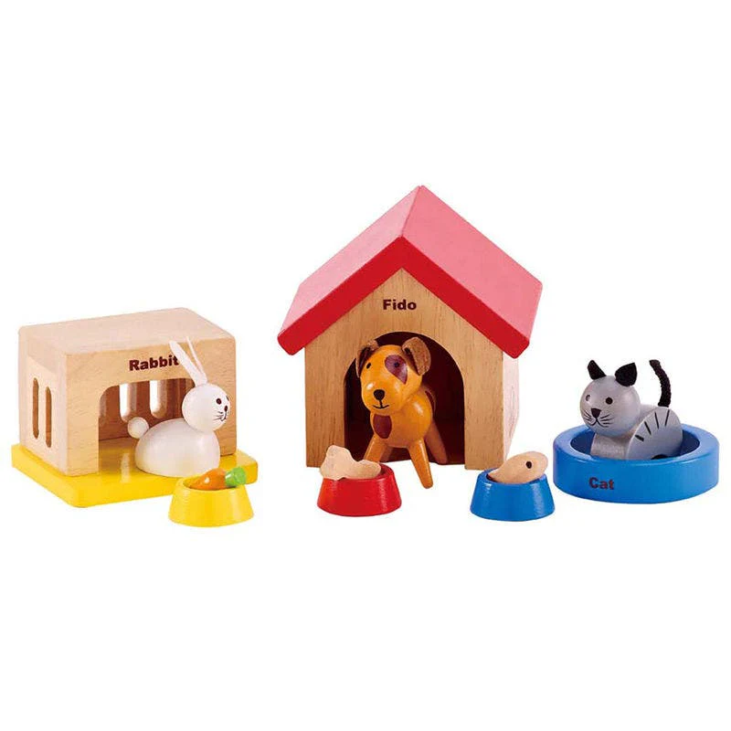 Wooden Dollhouse Family Pets by Hape