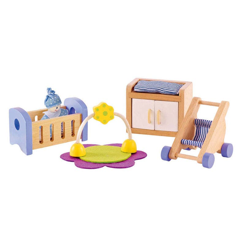 Wooden Dollhouse Furniture Babys Room by Hape - Image 5