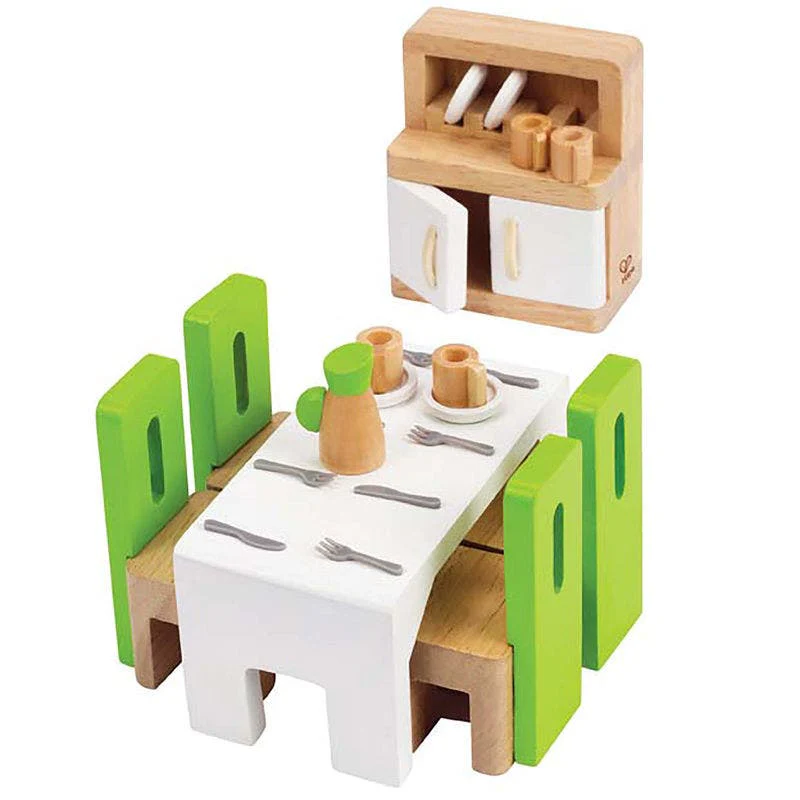 Wooden Dollhouse Furniture Dining Room by Hape - Image 4