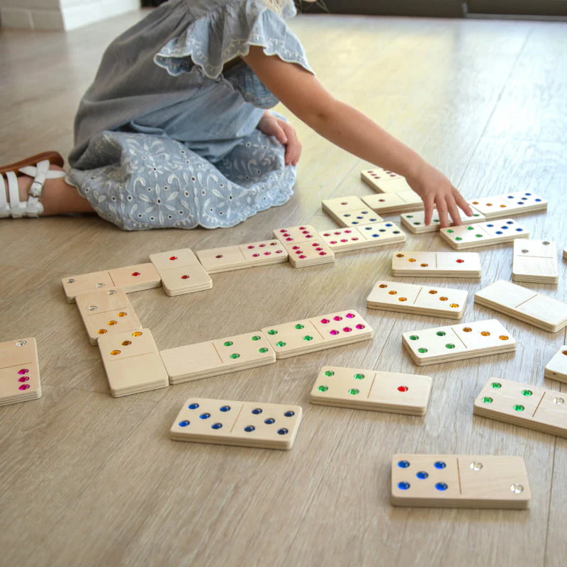 Wooden Gem Dominoes - Image 2