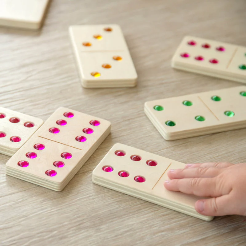 Wooden Gem Dominoes - Image 3