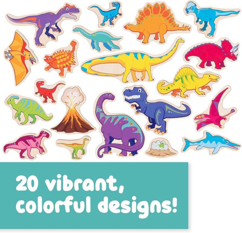 Wooden Magnets - Dinosaurs - Image 3
