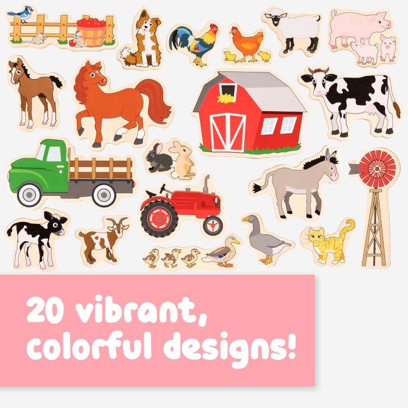 Wooden Magnets - Farm - Image 3