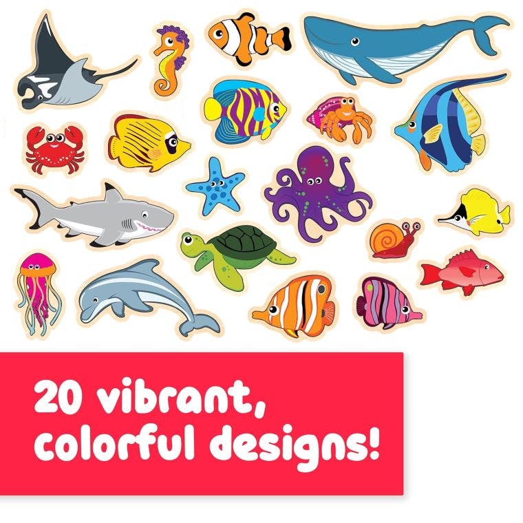 Wooden Magnets - Sea Life - Image 3