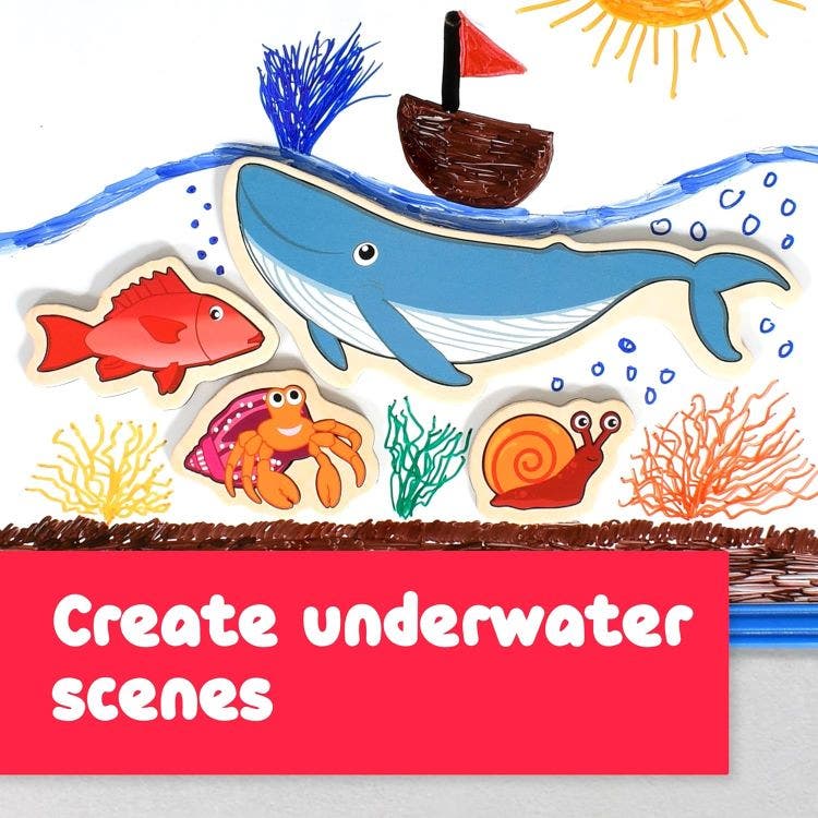 Wooden Magnets - Sea Life - Image 4