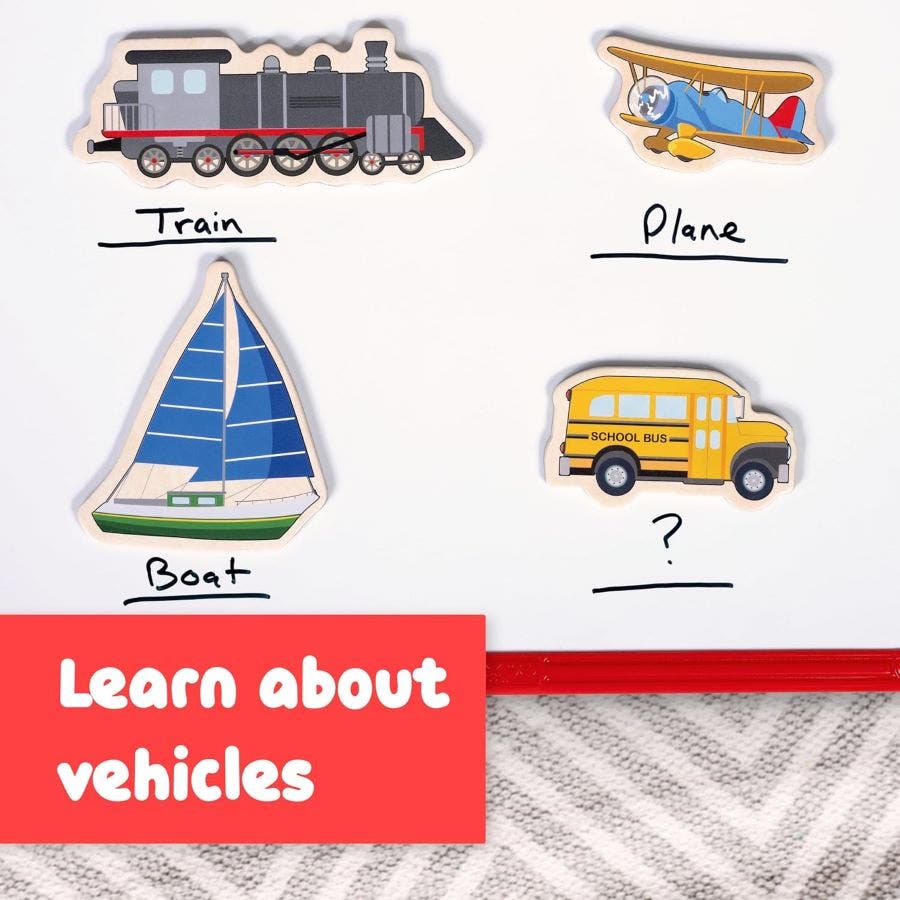 Wooden Magnets - Transport - Image 6