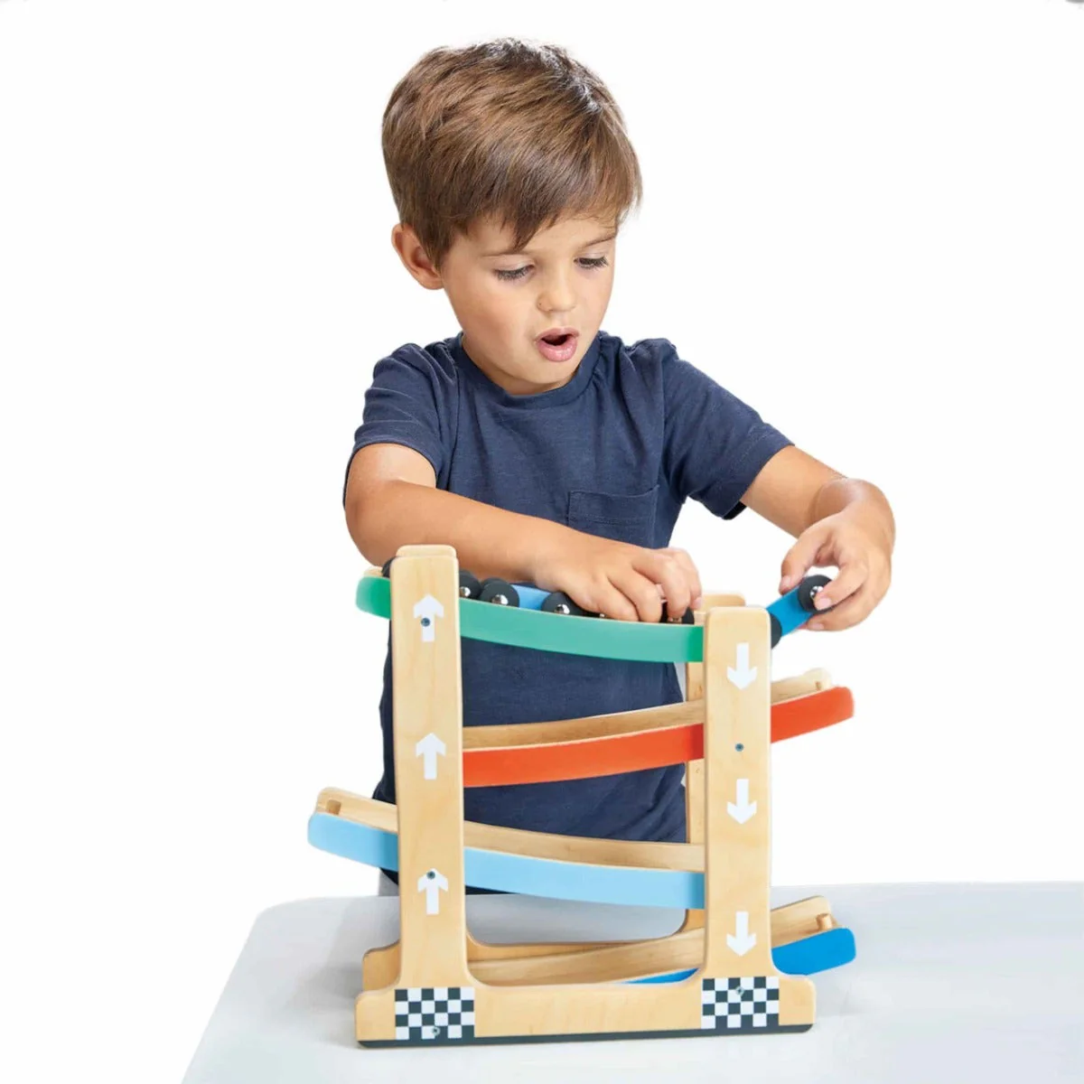 Wooden Ramp Racer Toy - Image 2