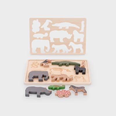 Wooden Safari Animals - Image 5