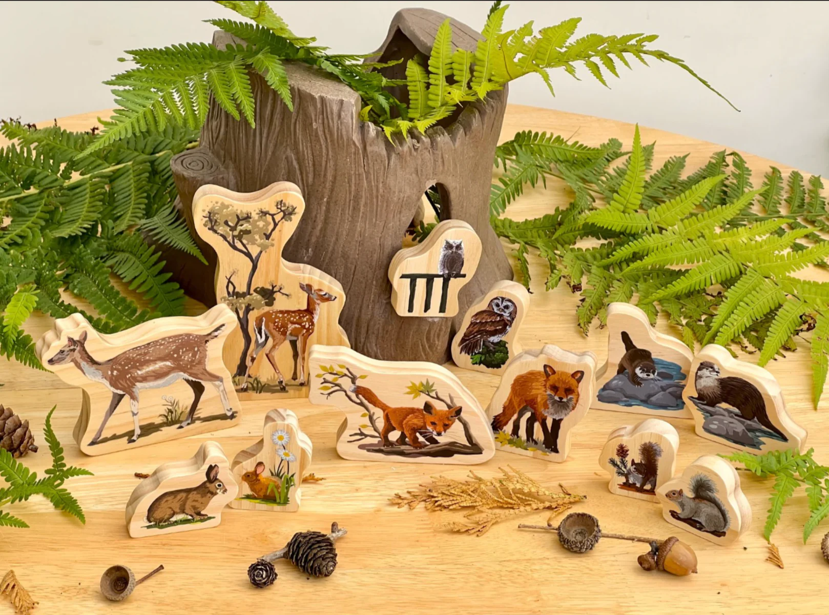 Woodland Animal Families Wooden Characters - Image 4