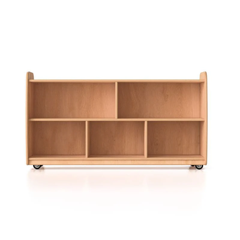 Woodlyn Backed One Shelf Long Horizontal with Vertical Dividers - Image 3