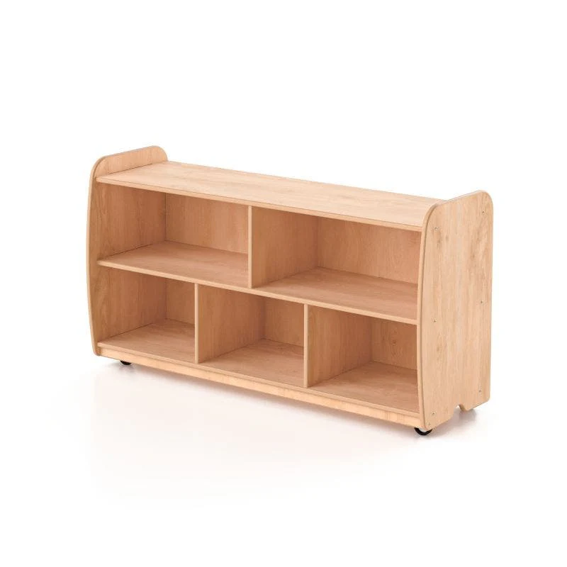 Woodlyn Backed One Shelf Long Horizontal with Vertical Dividers - Image 4