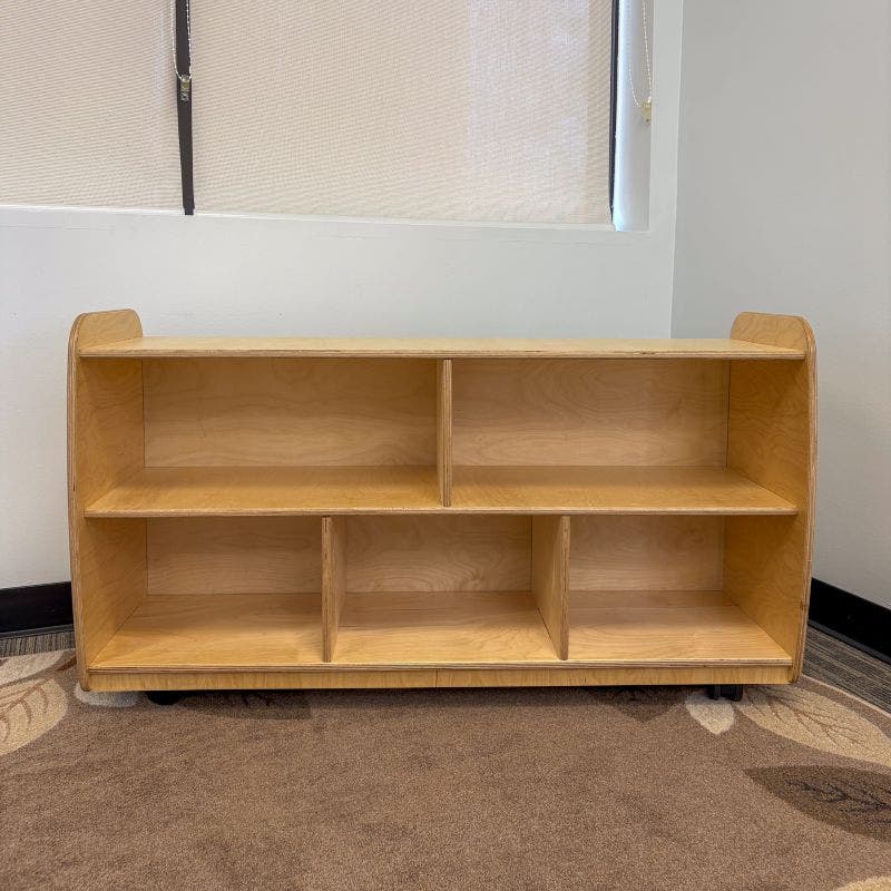 Woodlyn Backed One Shelf Long Horizontal with Vertical Dividers - Image 5