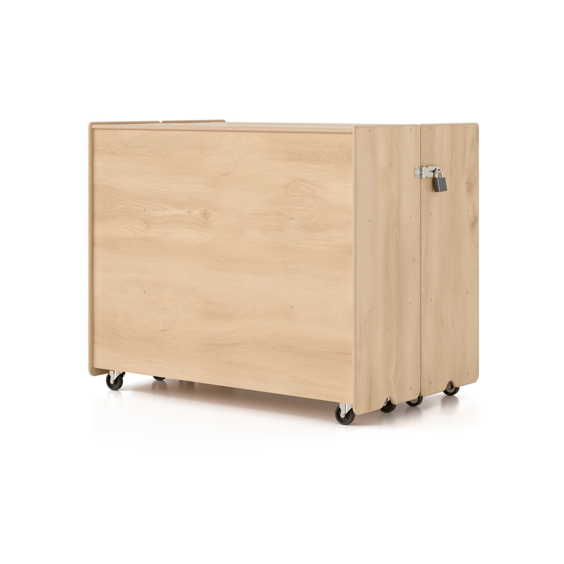 Woodlyn Tough & Tall Folding Shelf w Vertical Dividers Long Horizontal Shelves 46.75inL x 38.75inH - Image 2